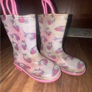Whimsical Unicorn Kids Rain Boots